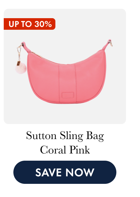 Sutton Sling Bag Coral Pink
