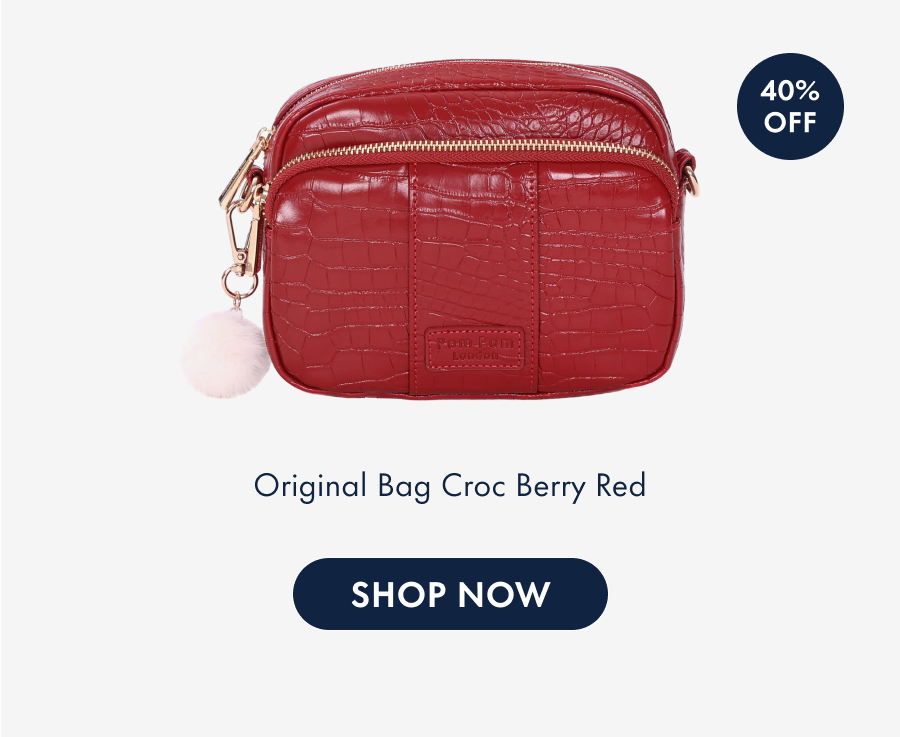 Original Bag Croc Berry Red