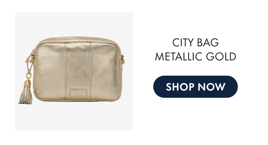 City Bag Metallic Gold