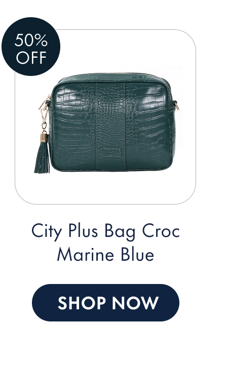 City Plus Bag Croc Marine Blue