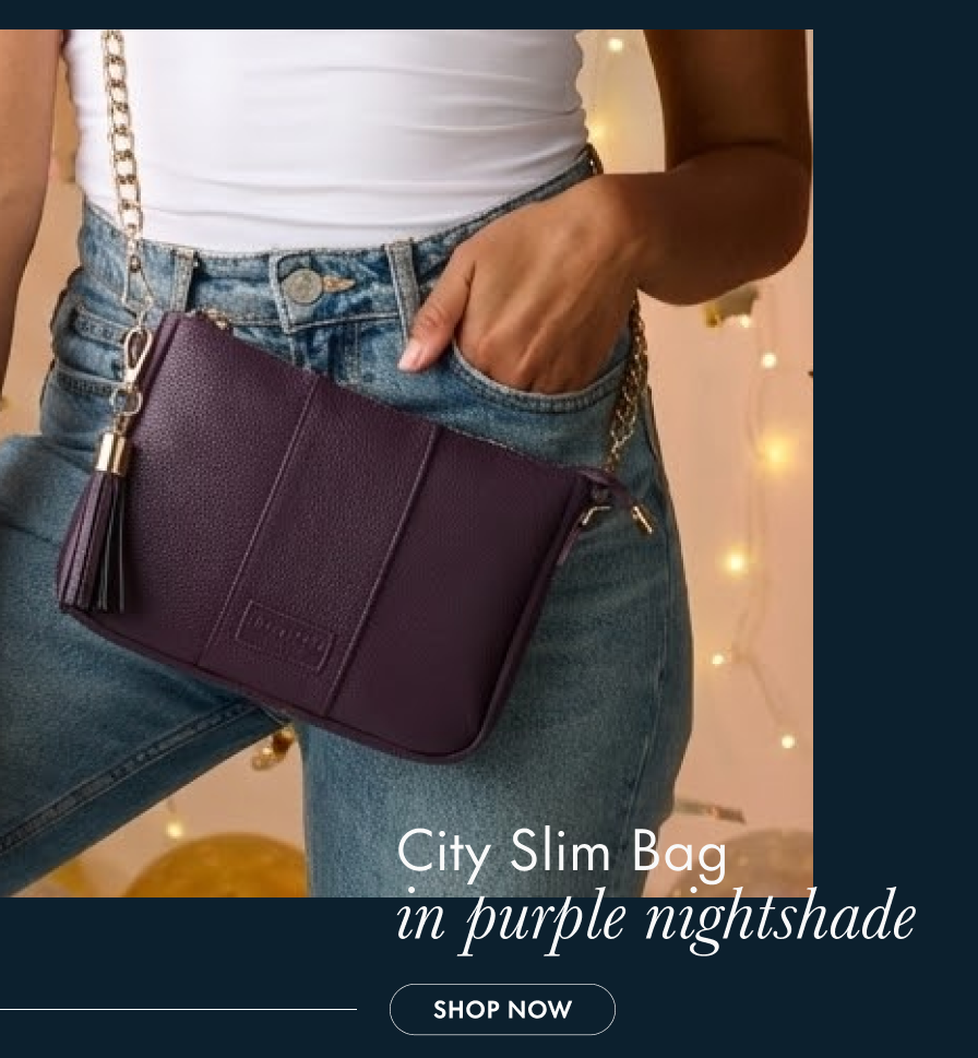City Slim Bag in purple nightshade