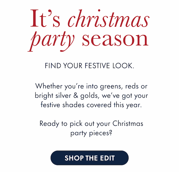 It's christmas party season