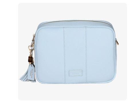 POM POM LONDON CITY PLUS BAG ICE BLUE