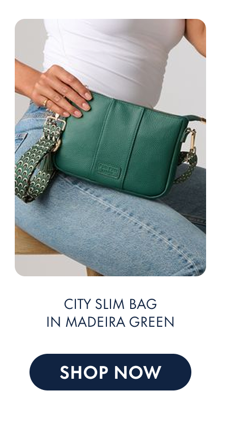 City Slim Bag in Madeira Green