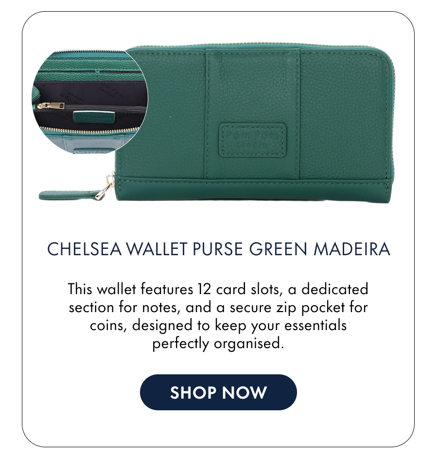   Chelsea Wallet Purse Green Madeira