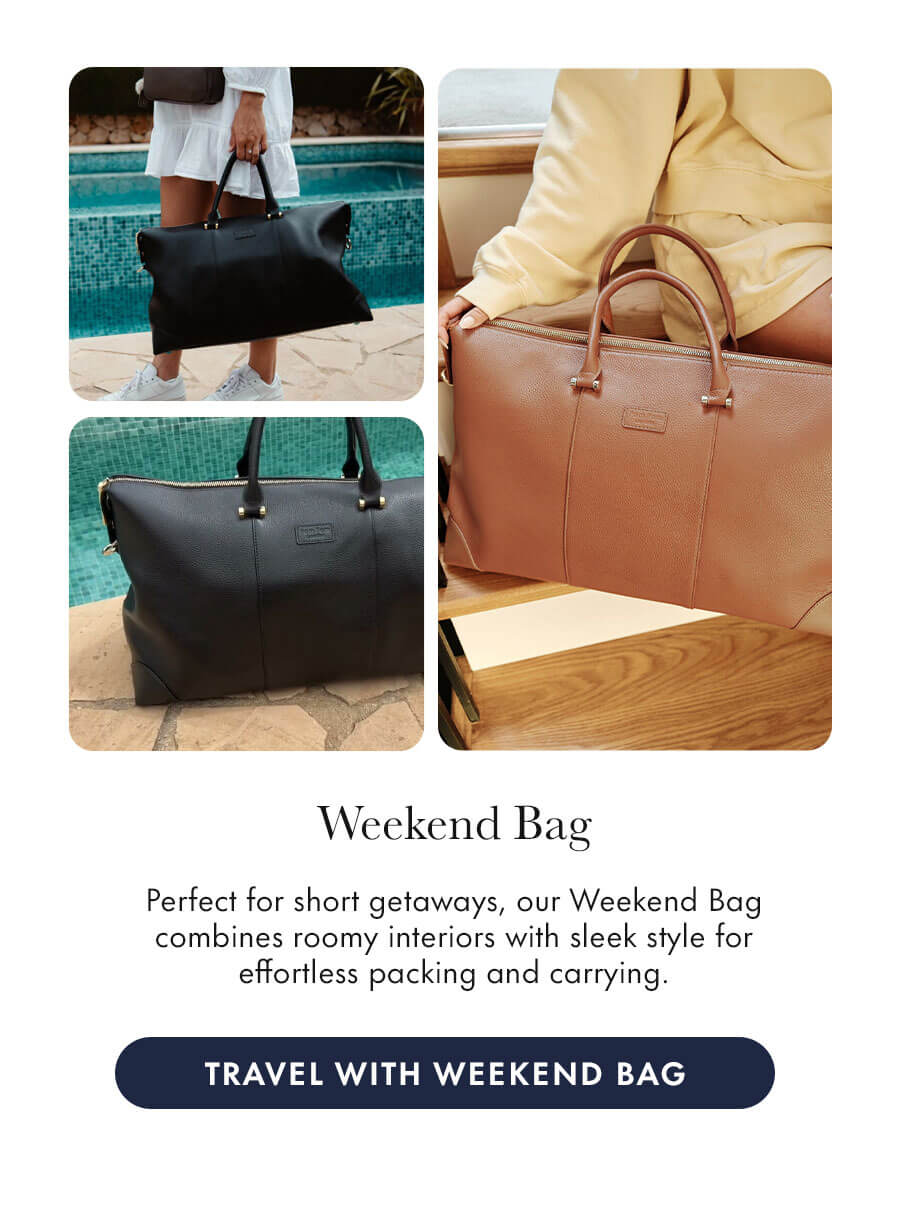 TRAVEL WITH WEEKEND BAG