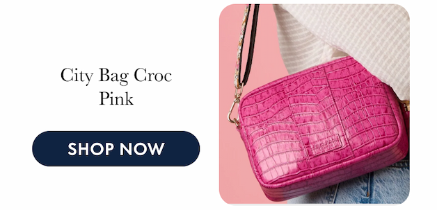 London City Bag Croc Pink