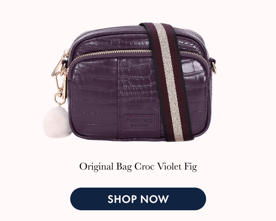 Original Bag Croc Violet Fig