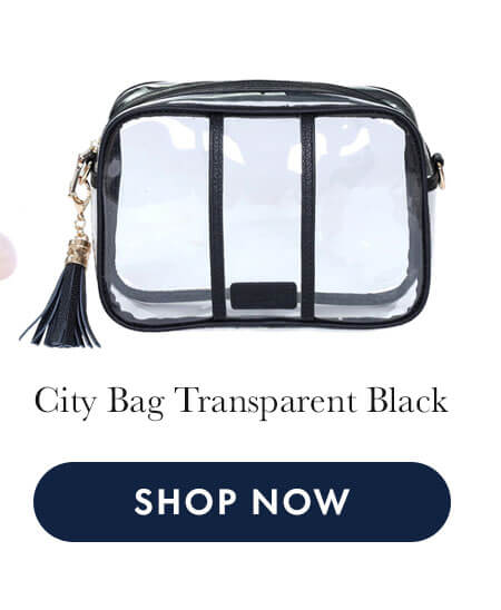 City Bag Transparent Black