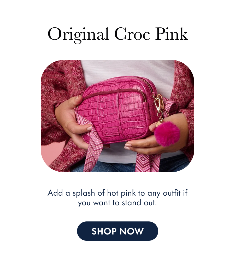 Original Croc Pink Add a splash of hot pink to any outfit if you want to stand out.