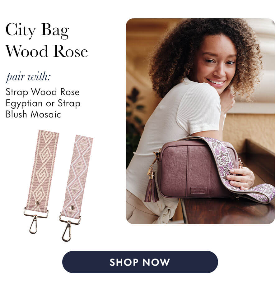 City Bag Wood Rose