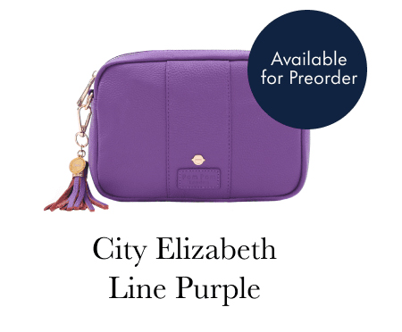Pom Pom London City Bag Elizabeth Line Purple 