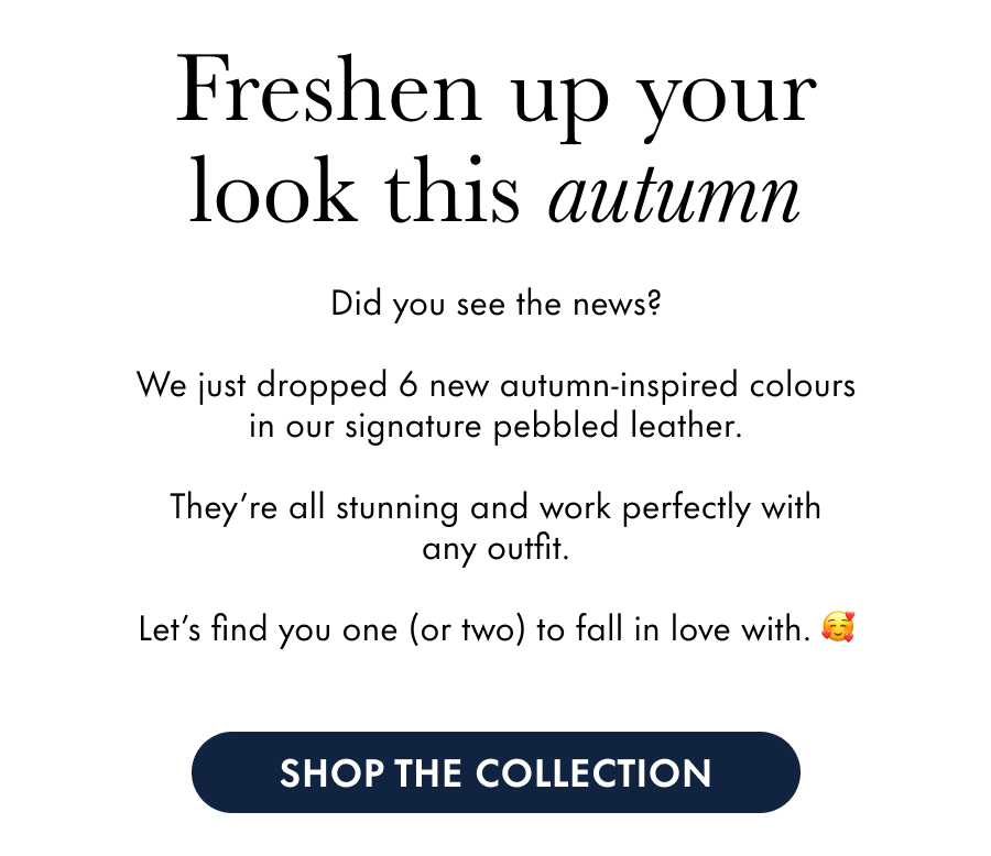 Freshen up your look this autumn
