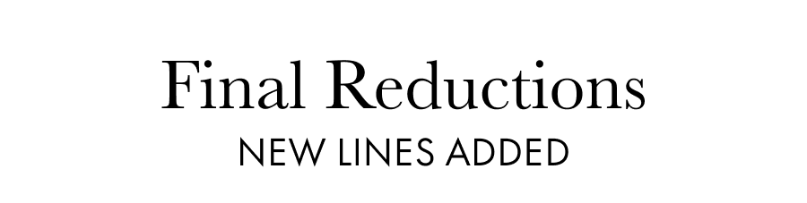 Final Reductions new lines added