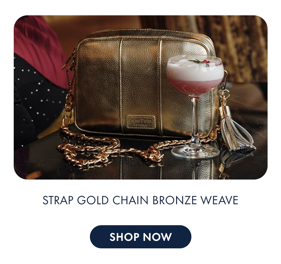 Strap Gold Chain Bronze Weave