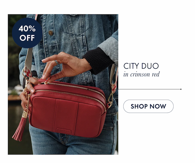 City Duo in crimson red