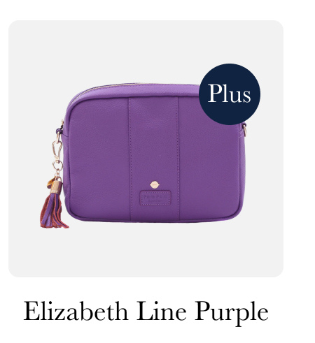 City Bag Elizabeth Line Purple
