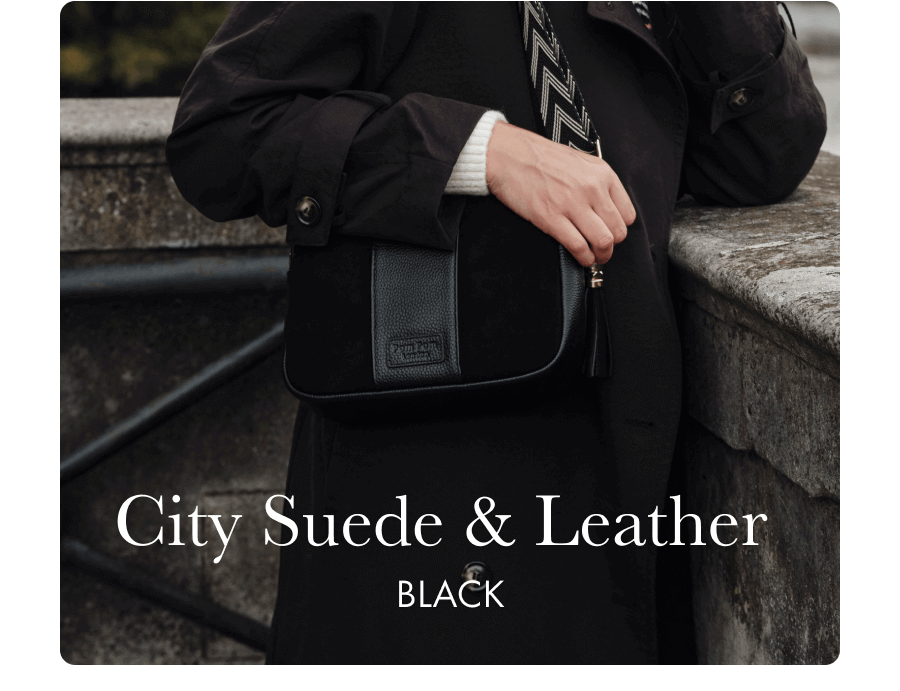 City Suede & Leather Black