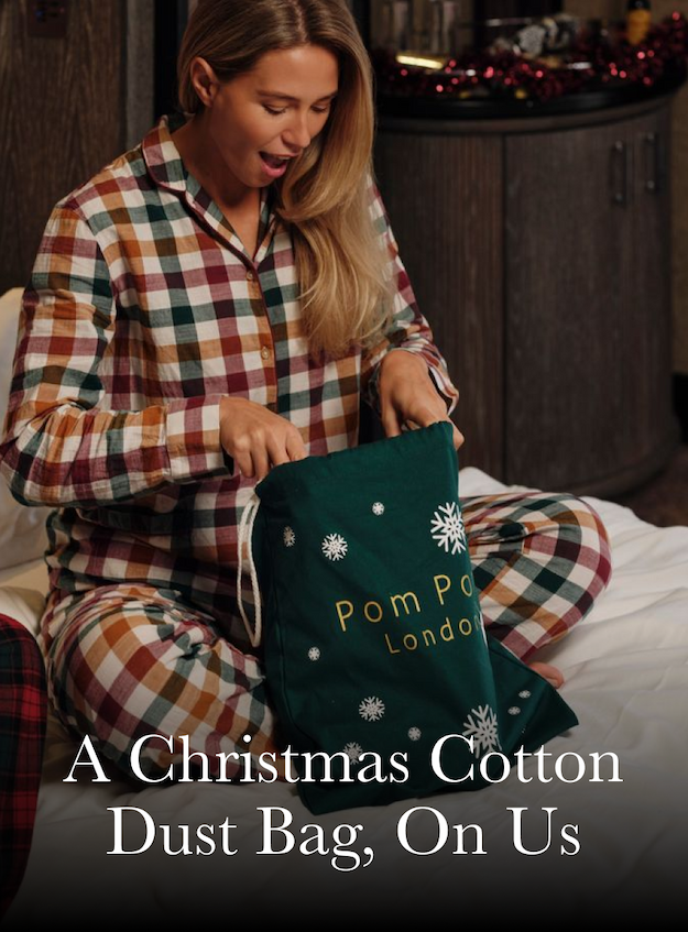 A Christmas Cotton Dust Bag, On Us