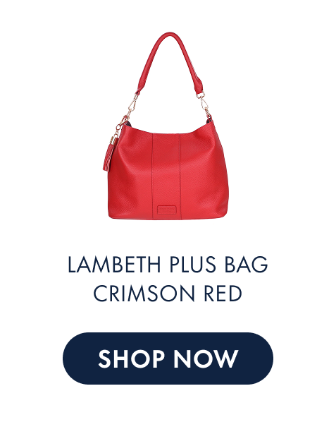 Lambeth Plus Bag Crimson Red