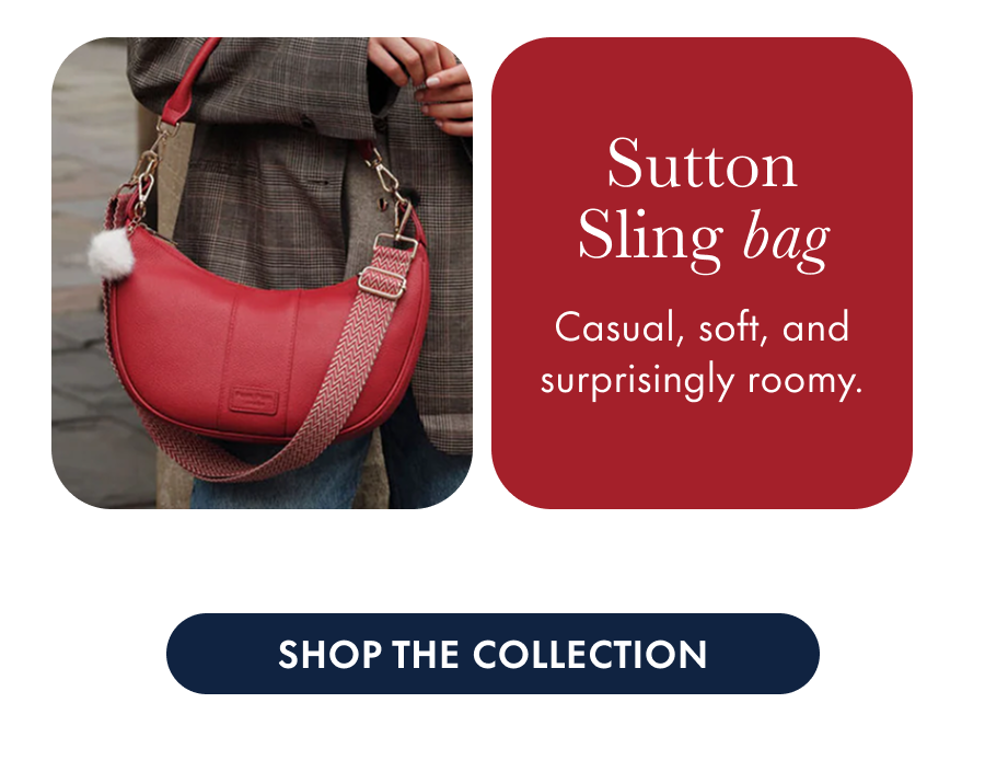 Sling Bag Casual, soft, and surprisingly roomy.