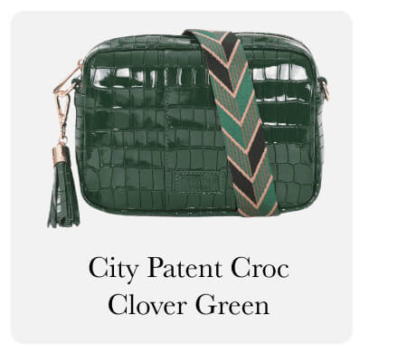 City Patent Croc Clover Green