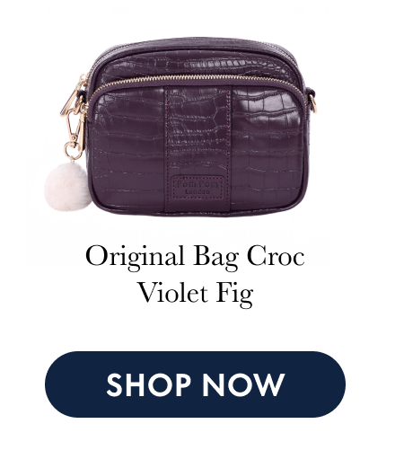 Original Bag Croc Violet Fig