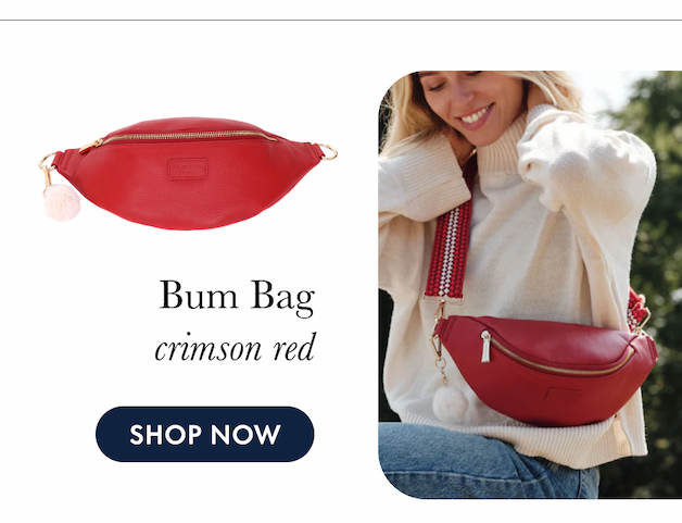Bum Bag crimson red