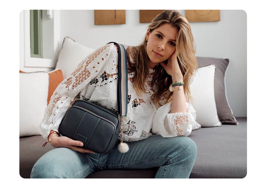 MAYFAIR PLUS BAG SLATE BLUE & ACCESSORIES