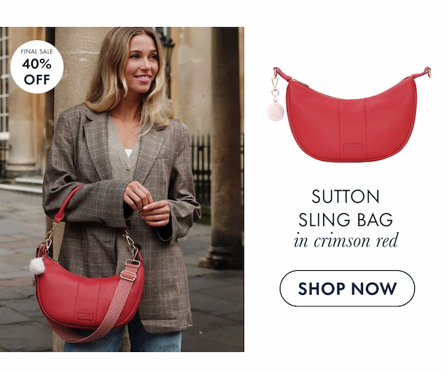 Sutton Sling Crimson Red Final Sale