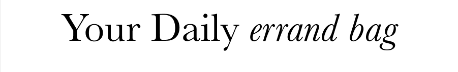 Your Daily errand bag