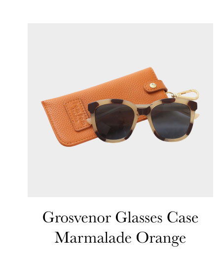 Grosvenor Glasses Case Marmalade Orange