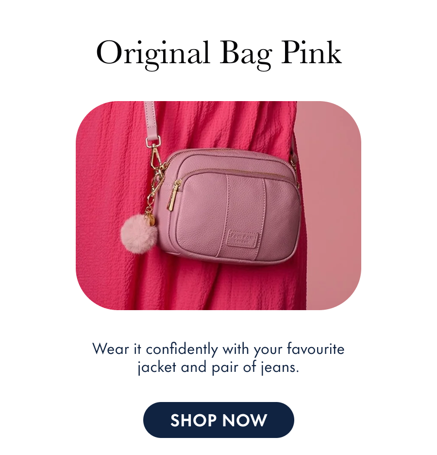 Original Bag Pink Wear it confidently with your favourite jacket and pair of jeans.