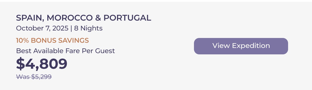 SPAIN, MOROCCO & PORTUGAL October 7, 2025 | 8 Nights