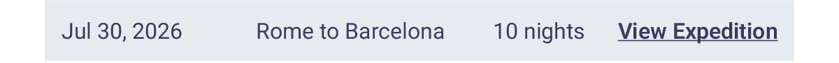 10-Night Rome to Barcelona July 30, 2026
