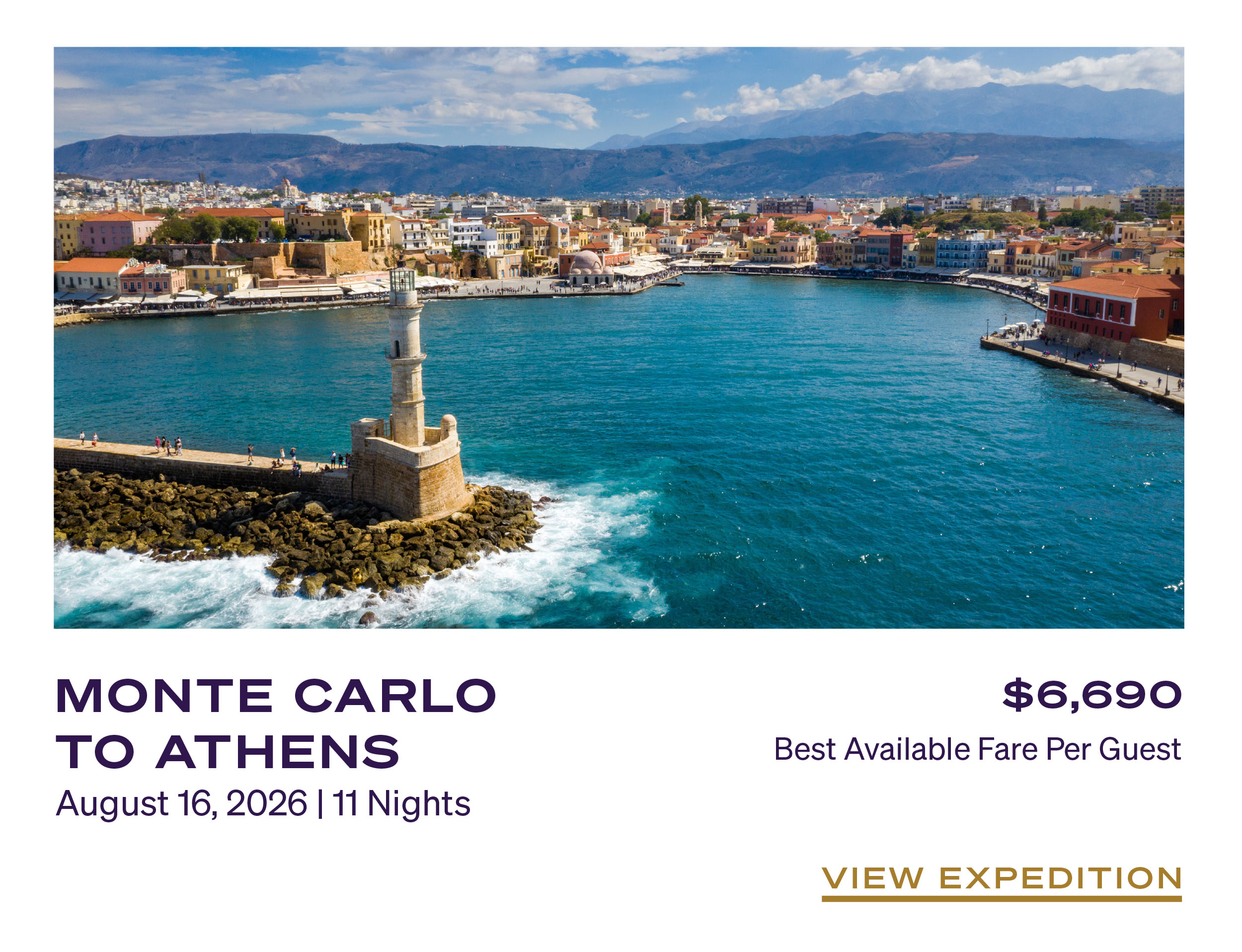 MONTE CARLO TO ATHENS August 16, 2026 | 11 Nights