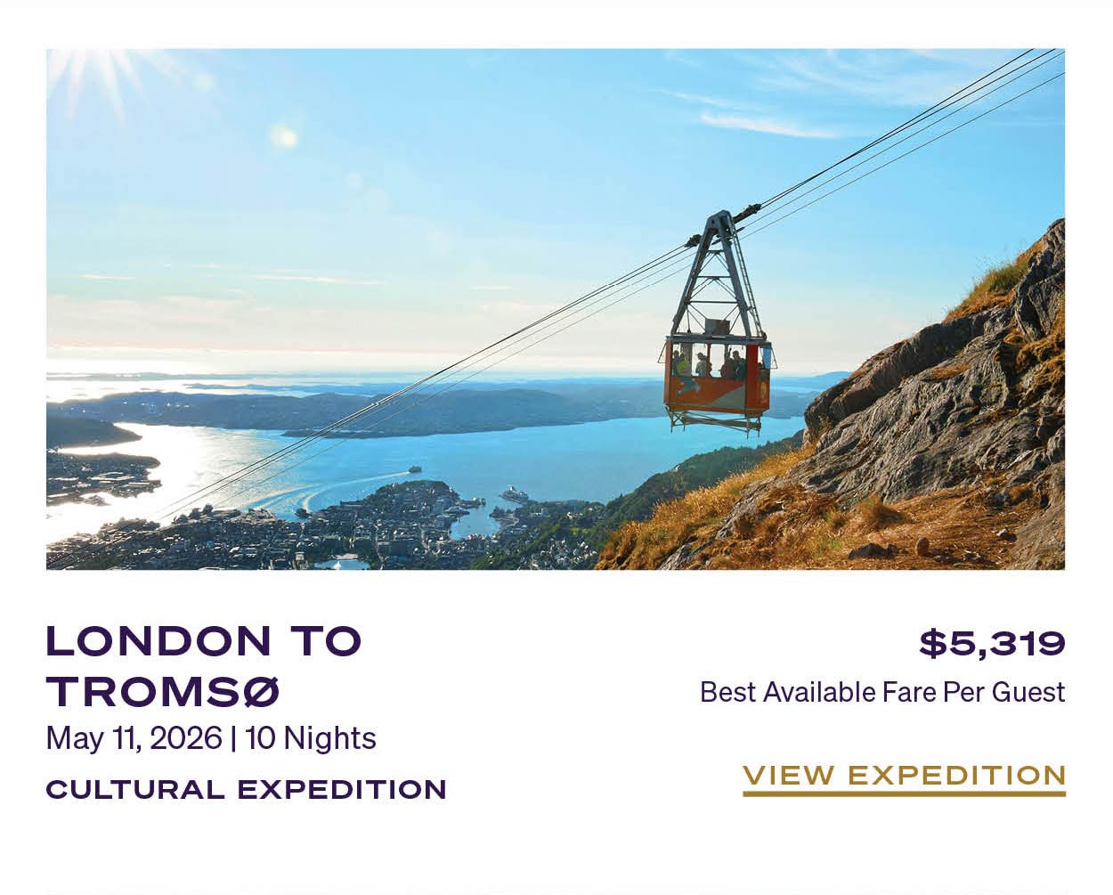 London to Tromso May 11, 2026 | 10 Nights
