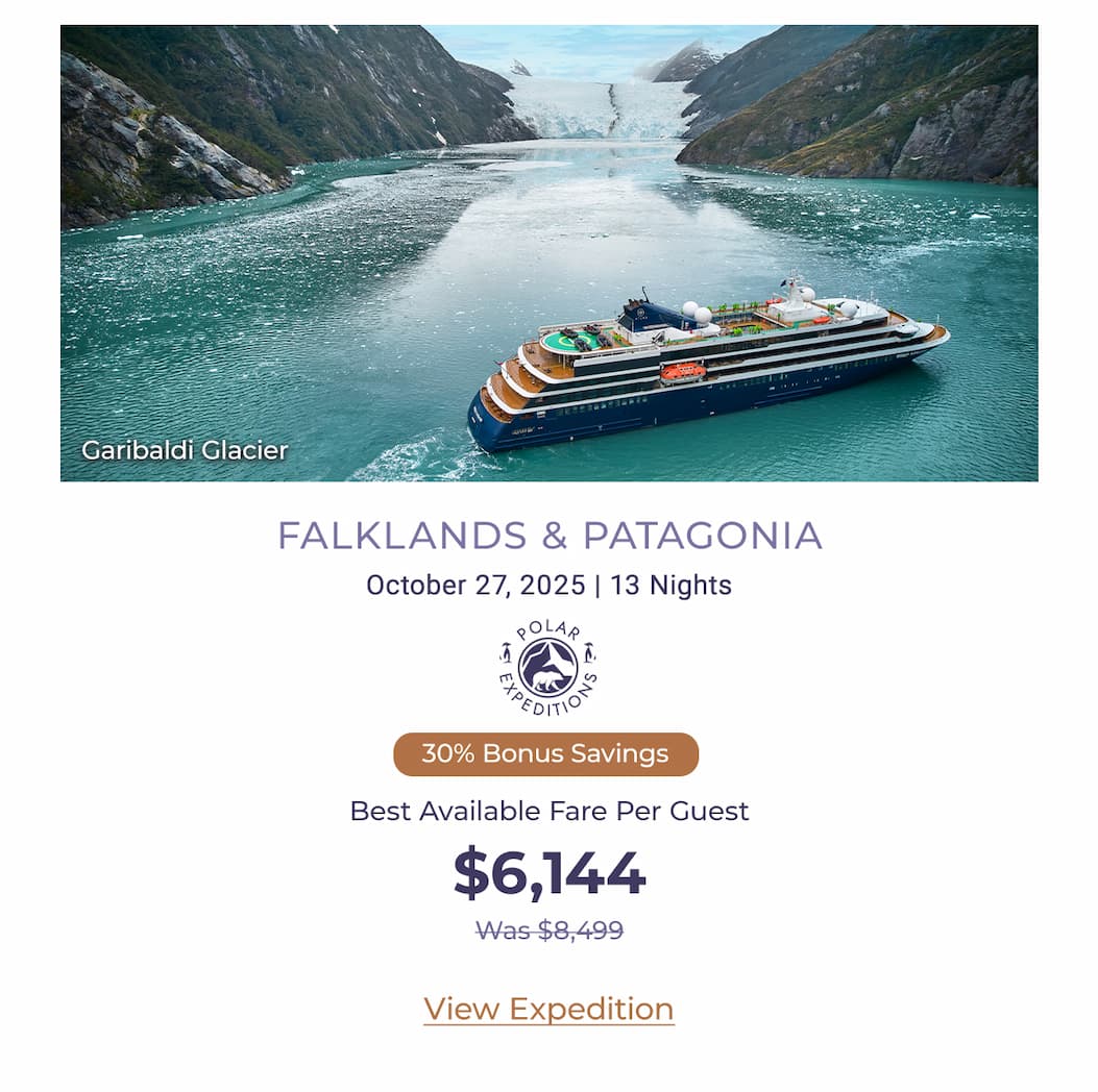 FALKLANDS & PATAGONIA October 27, 2025 | 13 Nights