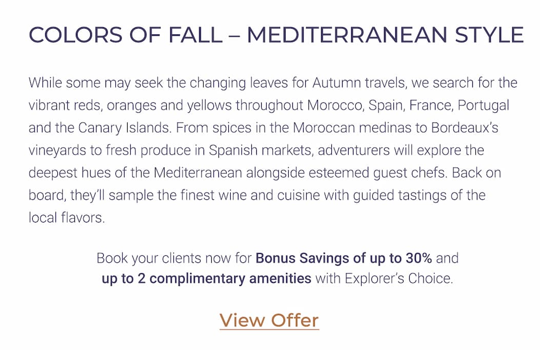 COLORS OF FALL – MEDITERRANEAN STYLE