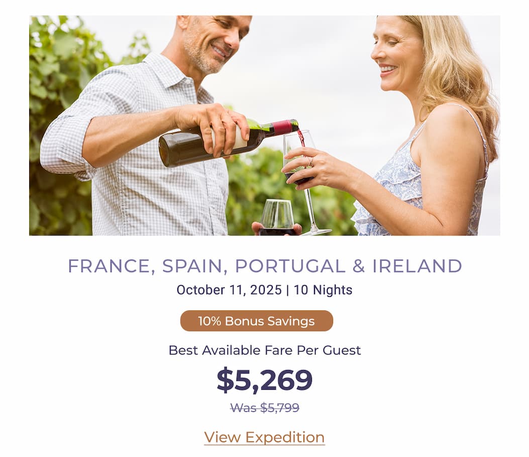 FRANCE, SPAIN, PORTUGAL & IRELAND October 11, 2025 | 10 Nights