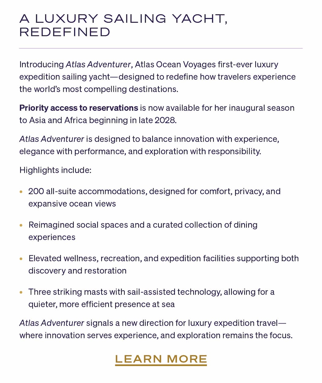 A Luxury Sailing Yacht, Redefined