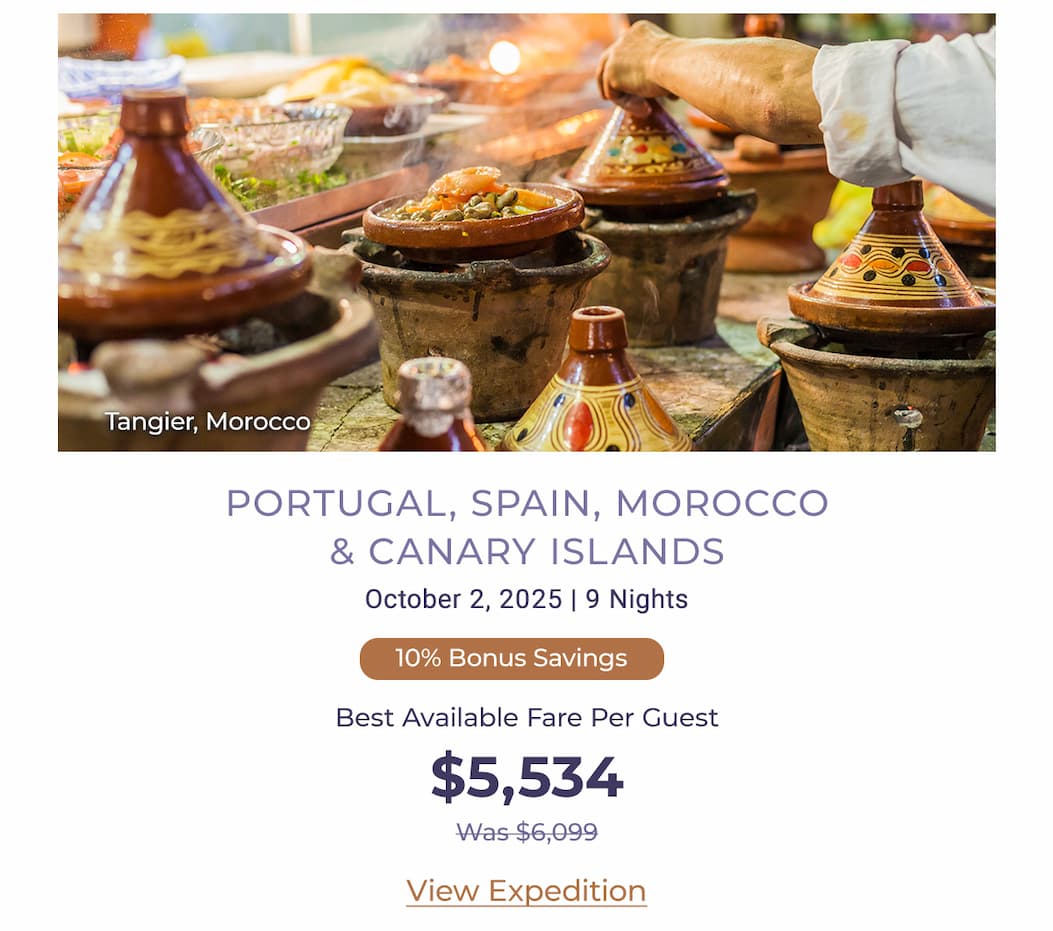 PORTUGAL, SPAIN, MOROCCO & CANARY ISLANDS October 2, 2025 | 9 Nights
