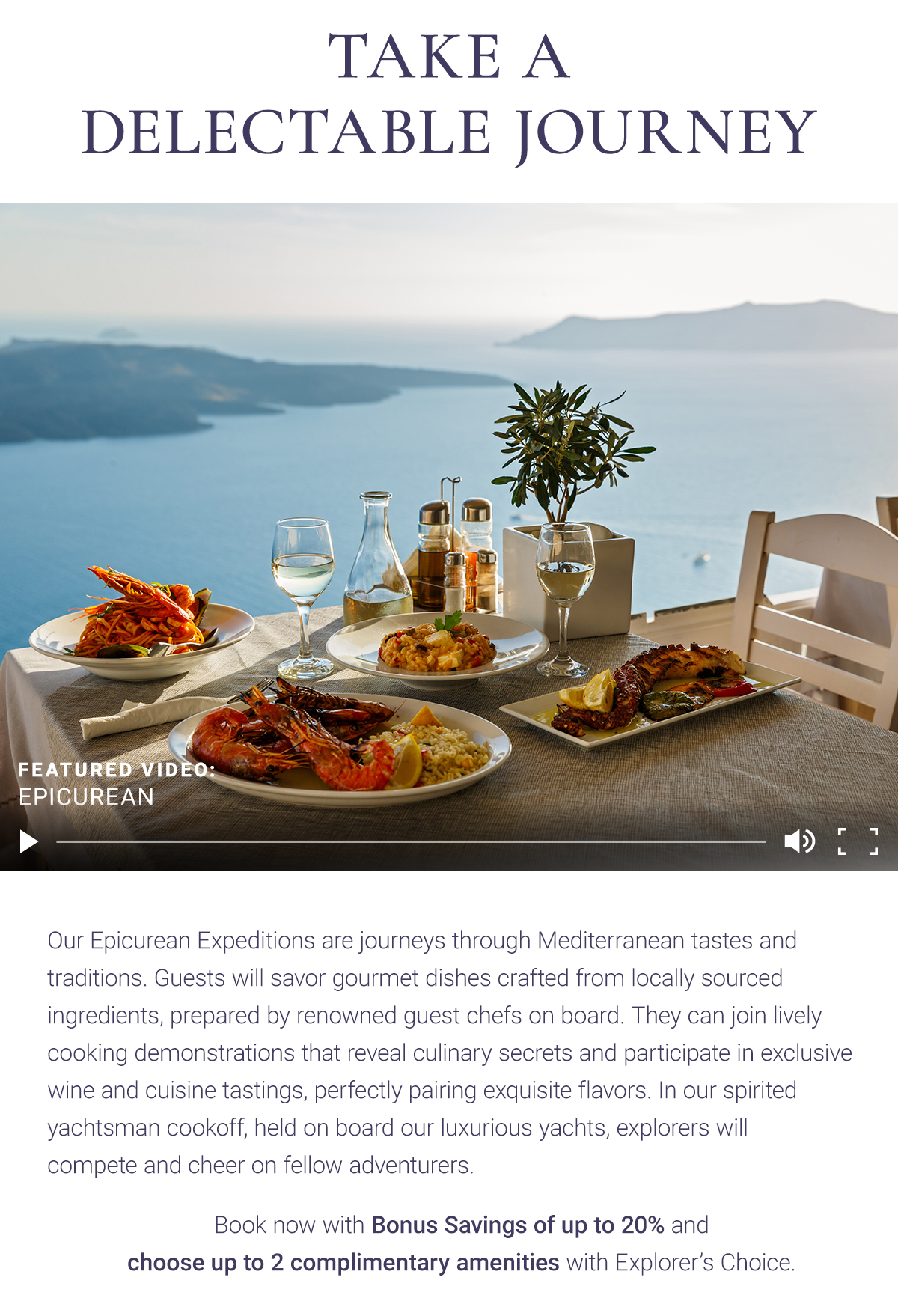 TAKE A DELECTABLE JOURNEY
