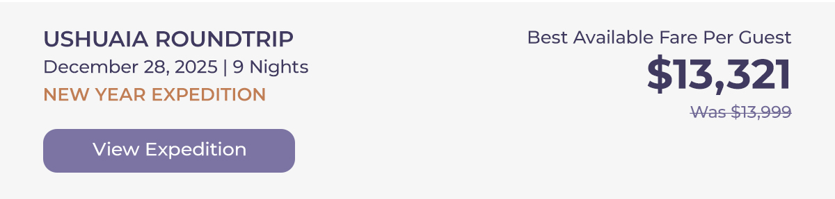 USHUAIA ROUNDTRIP December 28, 2025 | 9 Nights