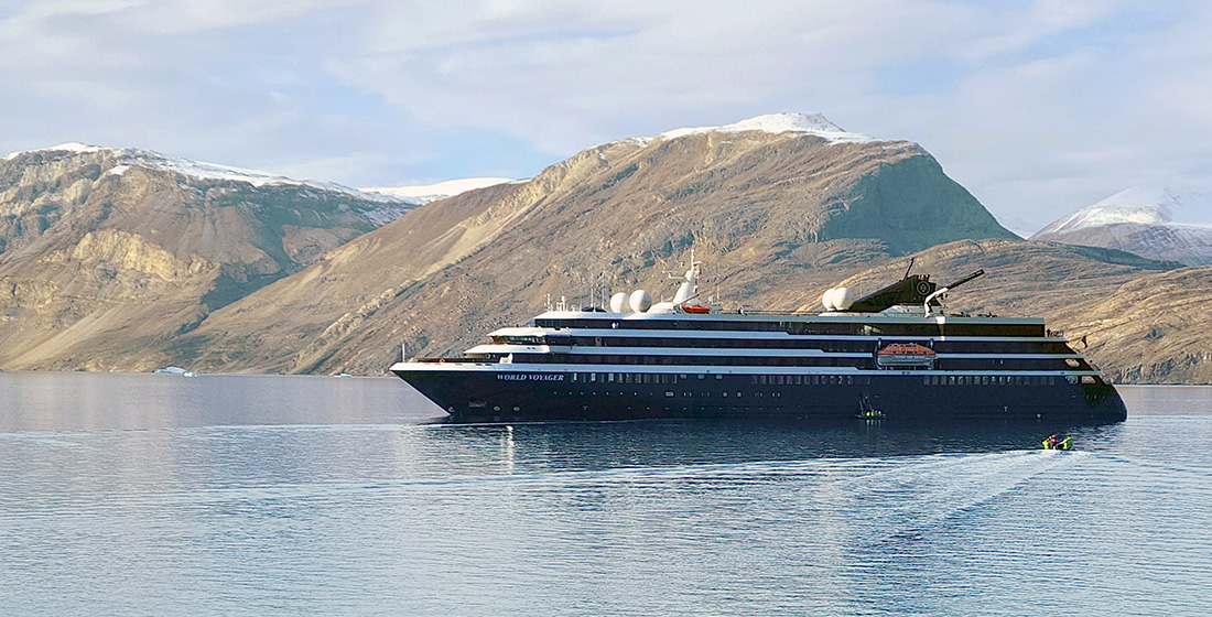 Atlas yacht sailing in Svalbard, Norway