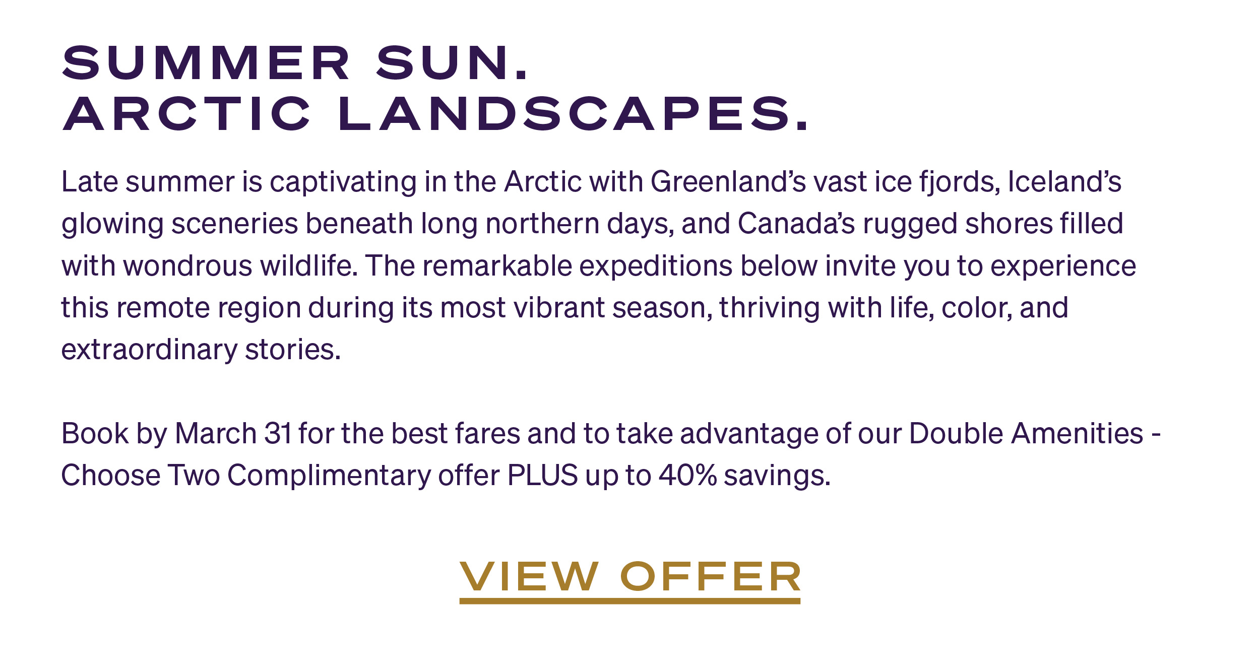 SUMMER SUN. ARCTIC LANDSCAPES.