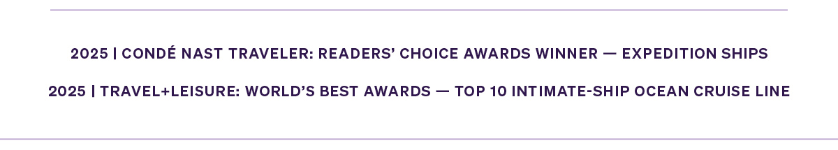 TRAVEL + LEISURE WORLD'S BEST AWARDS 2025 | CONDE NAST TRAVELER READERS' CHOICE AWARDS 2025