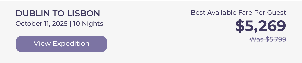 DUBLIN TO LISBON October 11, 2025 | 10 Nights