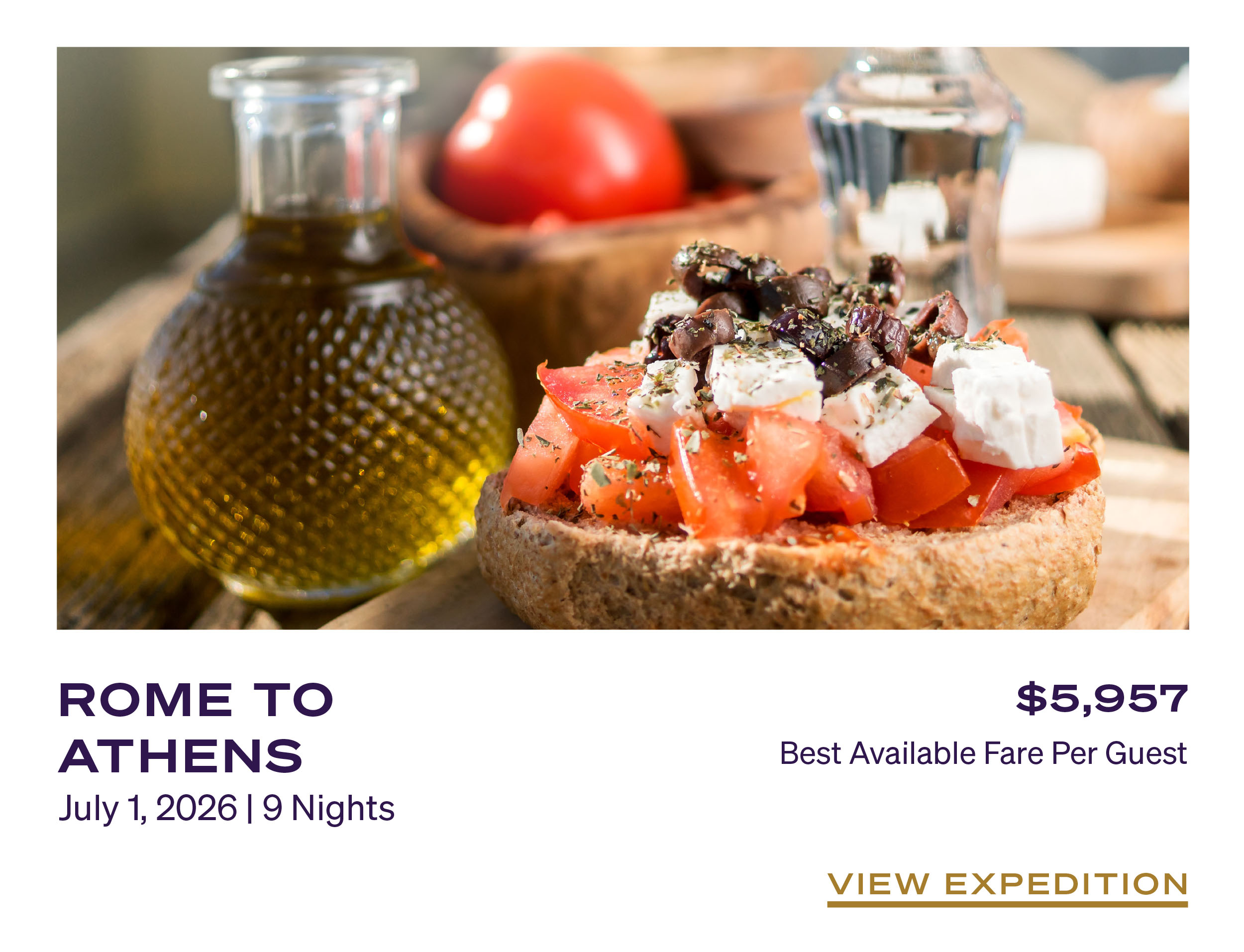 ROME TO ATHENS July 1, 2026 | 9 Nights