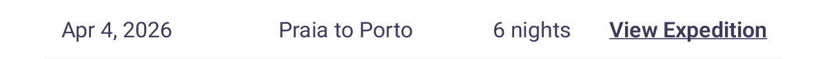 6-Night Praia to Porto April 4, 2026